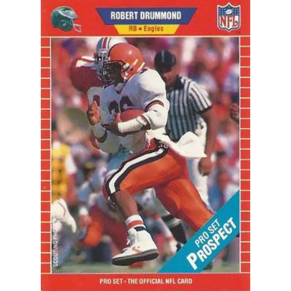1989 Pro Set #534 Robert Drummond NM-MT Philadelphia Eagles Football Card Image 1