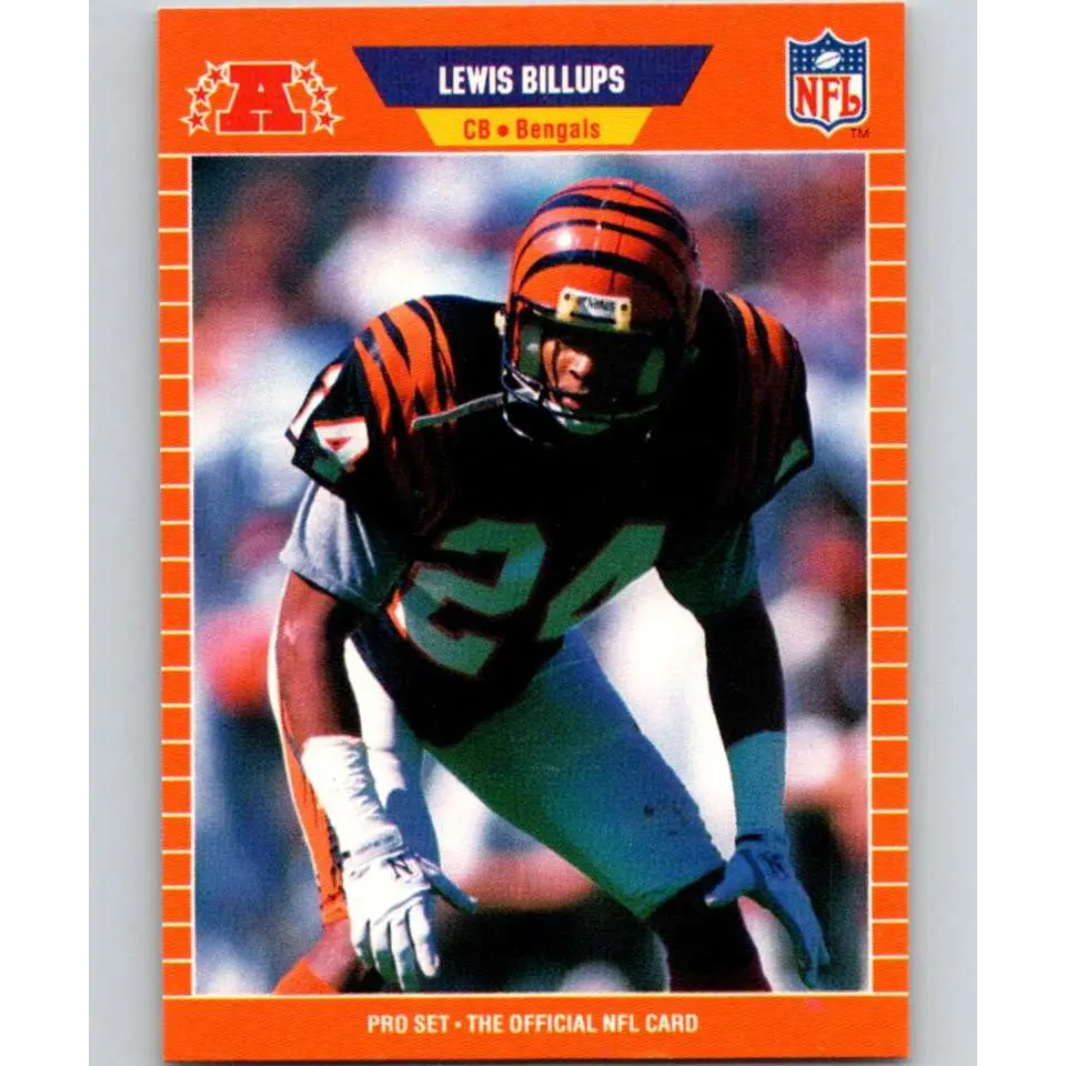 1989 Pro Set #54 Lewis Billups NM-MT Cincinnati Bengals Football Card Image 1