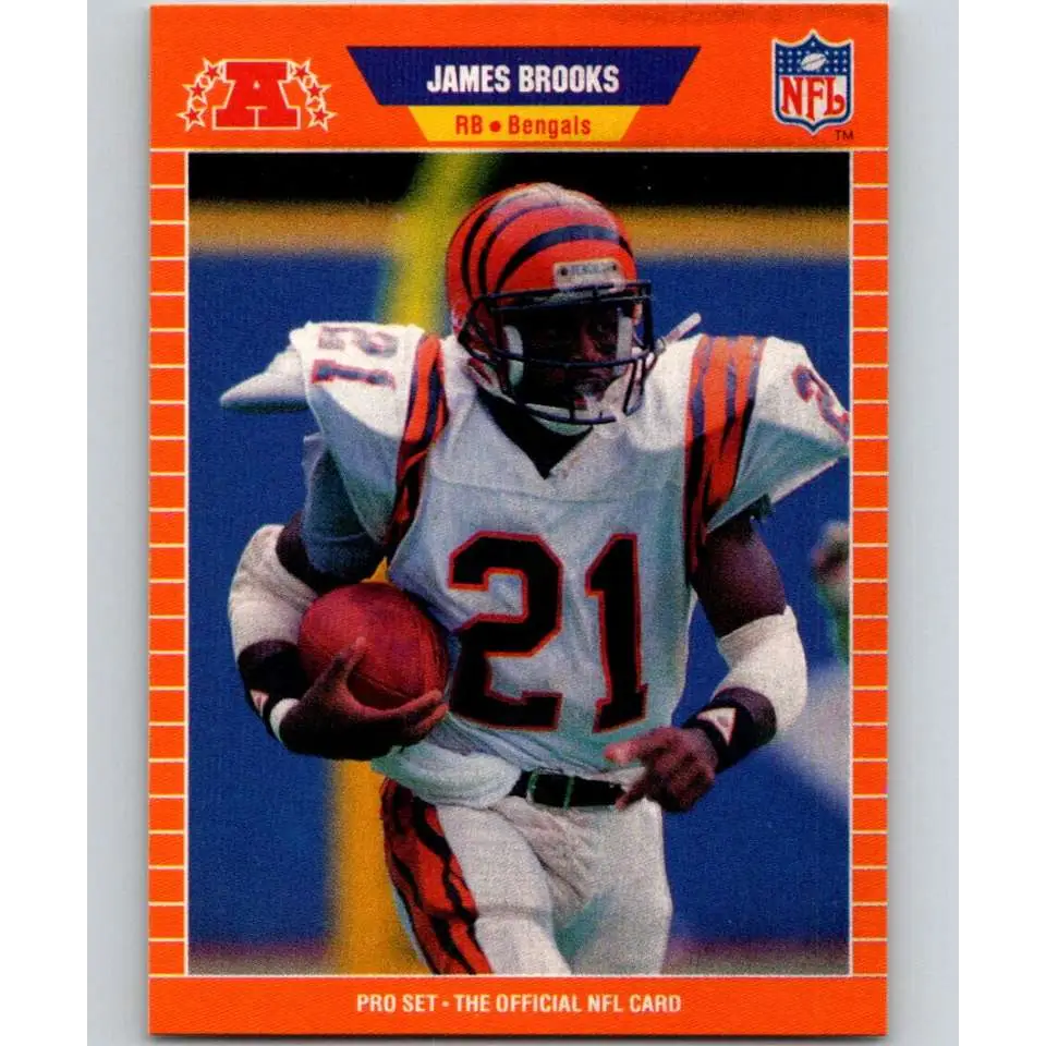 1989 Pro Set #55 James Brooks NM-MT Cincinnati Bengals Football Card Image 1