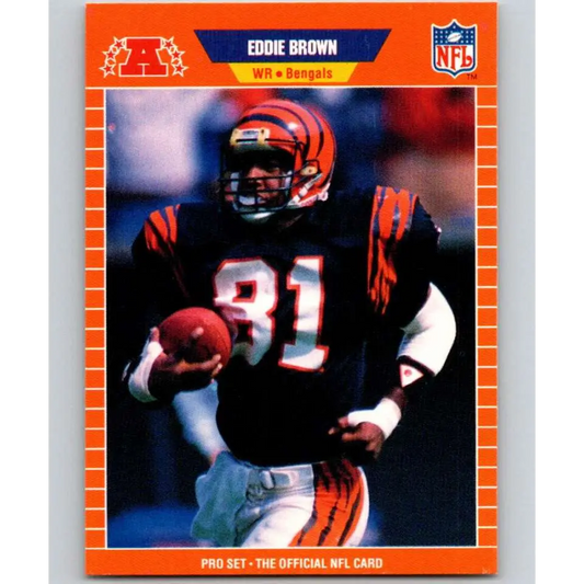 1989 Pro Set #56 Eddie Brown NM-MT Cincinnati Bengals Football Card Image 1