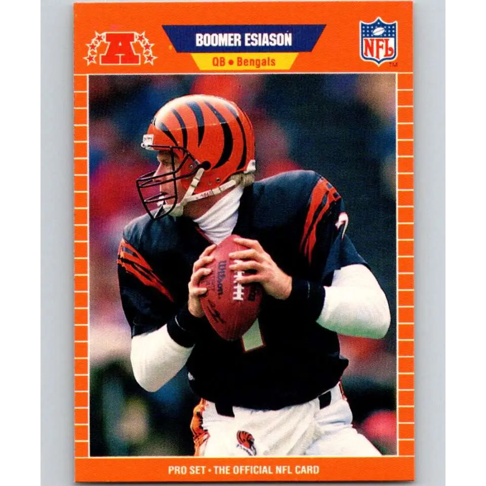 1989 Pro Set #58 Boomer Esiason NM-MT Cincinnati Bengals Football Card Image 1
