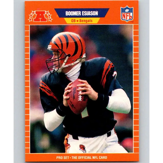 1989 Pro Set #58 Boomer Esiason NM-MT Cincinnati Bengals Football Card Image 1
