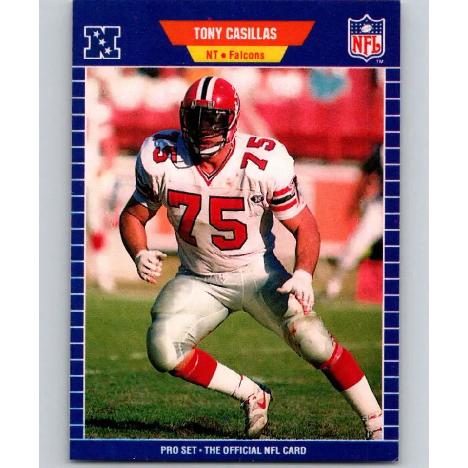 1989 Pro Set #6 Tony Casillas NM-MT Atlanta Falcons Football Card Image 1