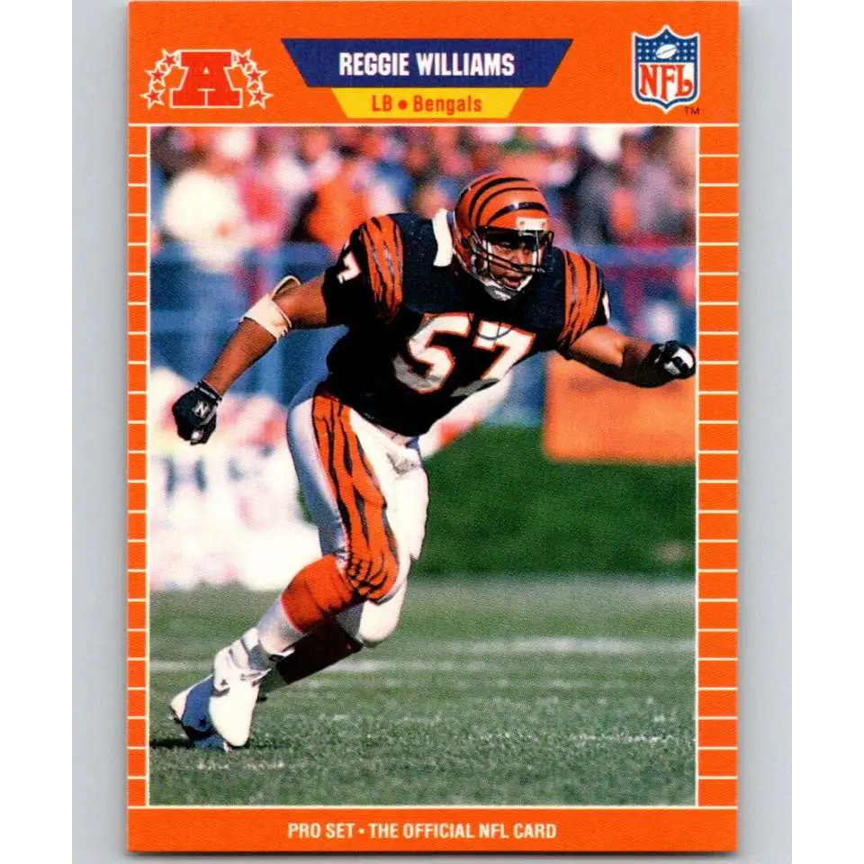 1989 Pro Set #61 Reggie Williams NM-MT Cincinnati Bengals Football Card Image 1