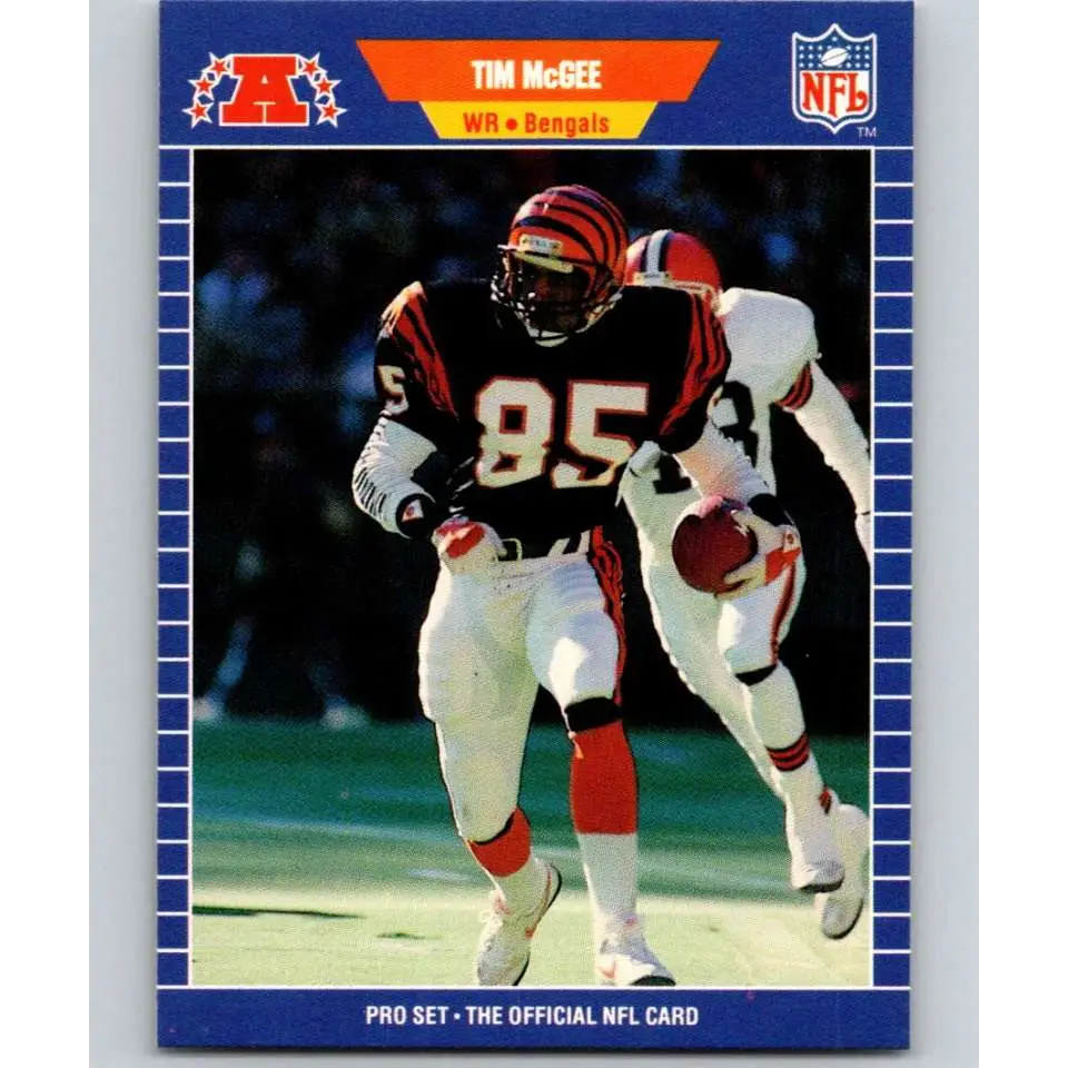1989 Pro Set #64 Tim McGee NM-MT Cincinnati Bengals Football Card Image 1