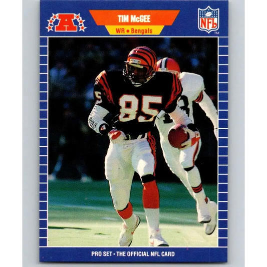 1989 Pro Set #64 Tim McGee NM-MT Cincinnati Bengals Football Card Image 1