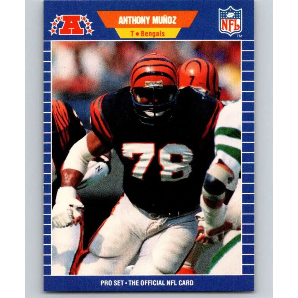 1989 Pro Set #66 Anthony Munoz NM-MT Cincinnati Bengals Football Card Image 1