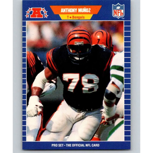 1989 Pro Set #66 Anthony Munoz NM-MT Cincinnati Bengals Football Card Image 1
