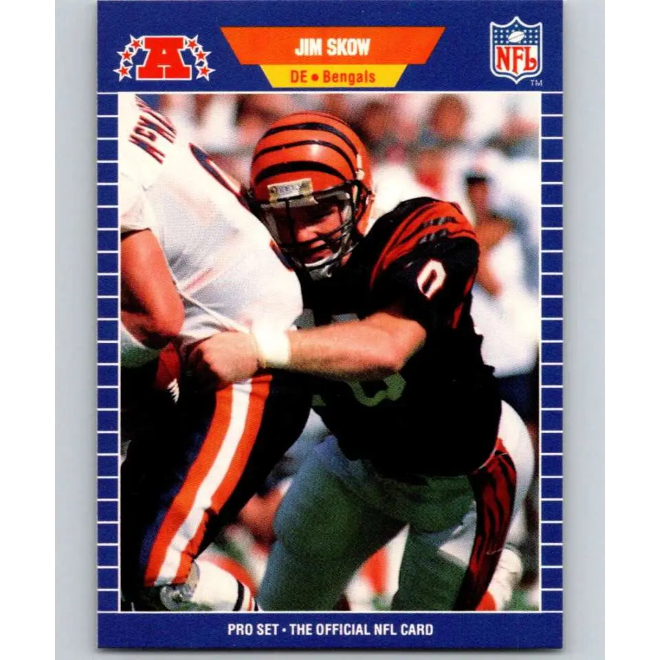 1989 Pro Set #67 Jim Skow NM-MT Cincinnati Bengals Football Card Image 1
