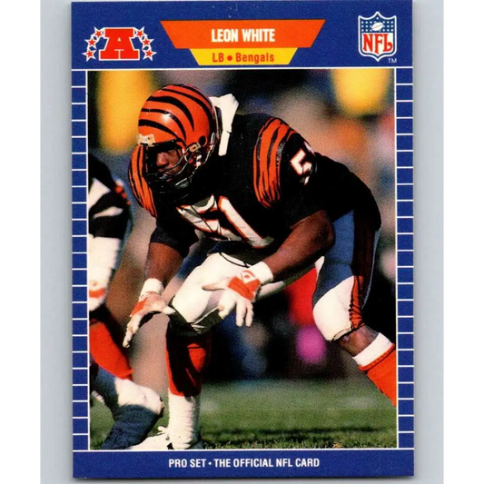 1989 Pro Set #69 Leon White NM-MT Cincinnati Bengals Football Card Image 1