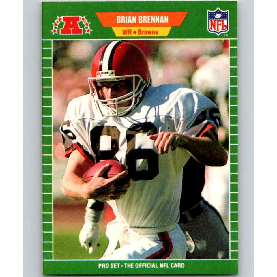 1989 Pro Set #73 Brian Brennan NM-MT Cleveland Browns Football Card Image 1