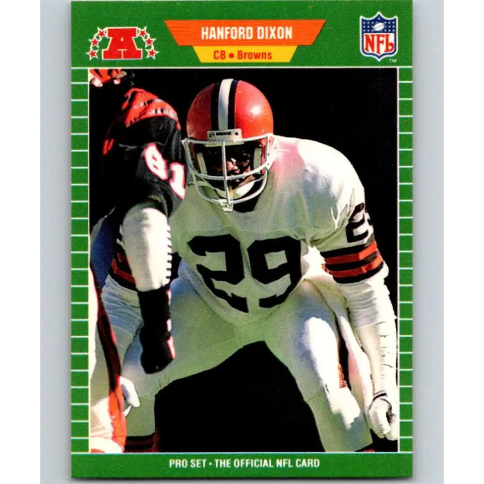 1989 Pro Set #75 Hanford Dixon NM-MT Cleveland Browns Football Card Image 1