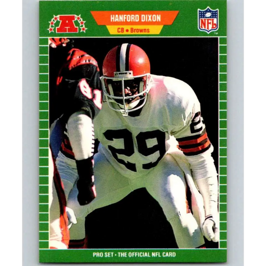1989 Pro Set #75 Hanford Dixon NM-MT Cleveland Browns Football Card Image 1