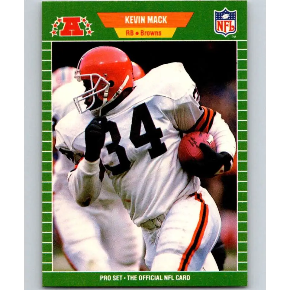 1989 Pro Set #79 Kevin Mack NM-MT Cleveland Browns Football Card Image 1