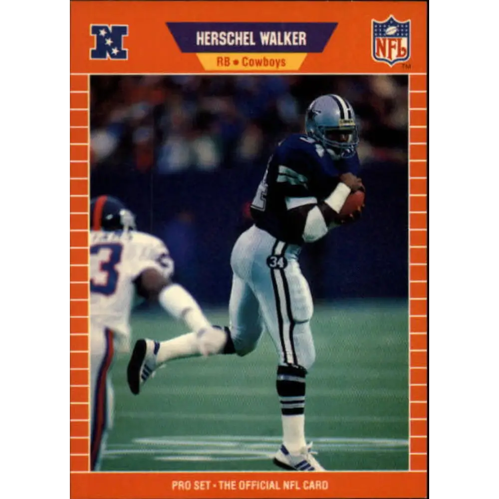 1989 Pro Set #96 Herschel Walker NM-MT Dallas Cowboys Football Card Image 1