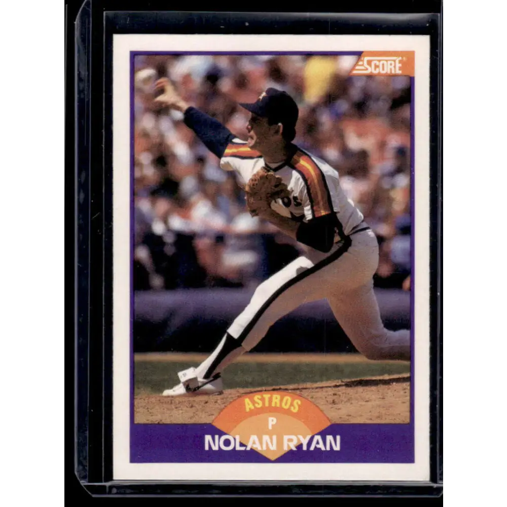 1989 Score #300 Nolan Ryan Houston Astros NM-MT Baseball Card Image 1