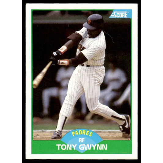 1989 Score #90 Tony Gwynn NM/MT San Diego Padres Baseball Card Image 1