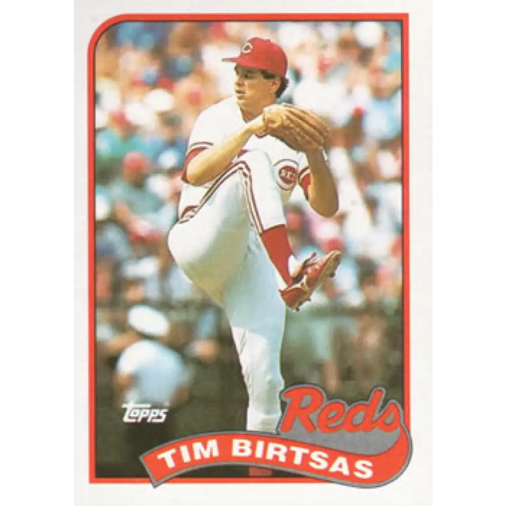 1989 Topps #103 Tim Birtsas NM-MT Cincinnati Reds Baseball Card Image 1
