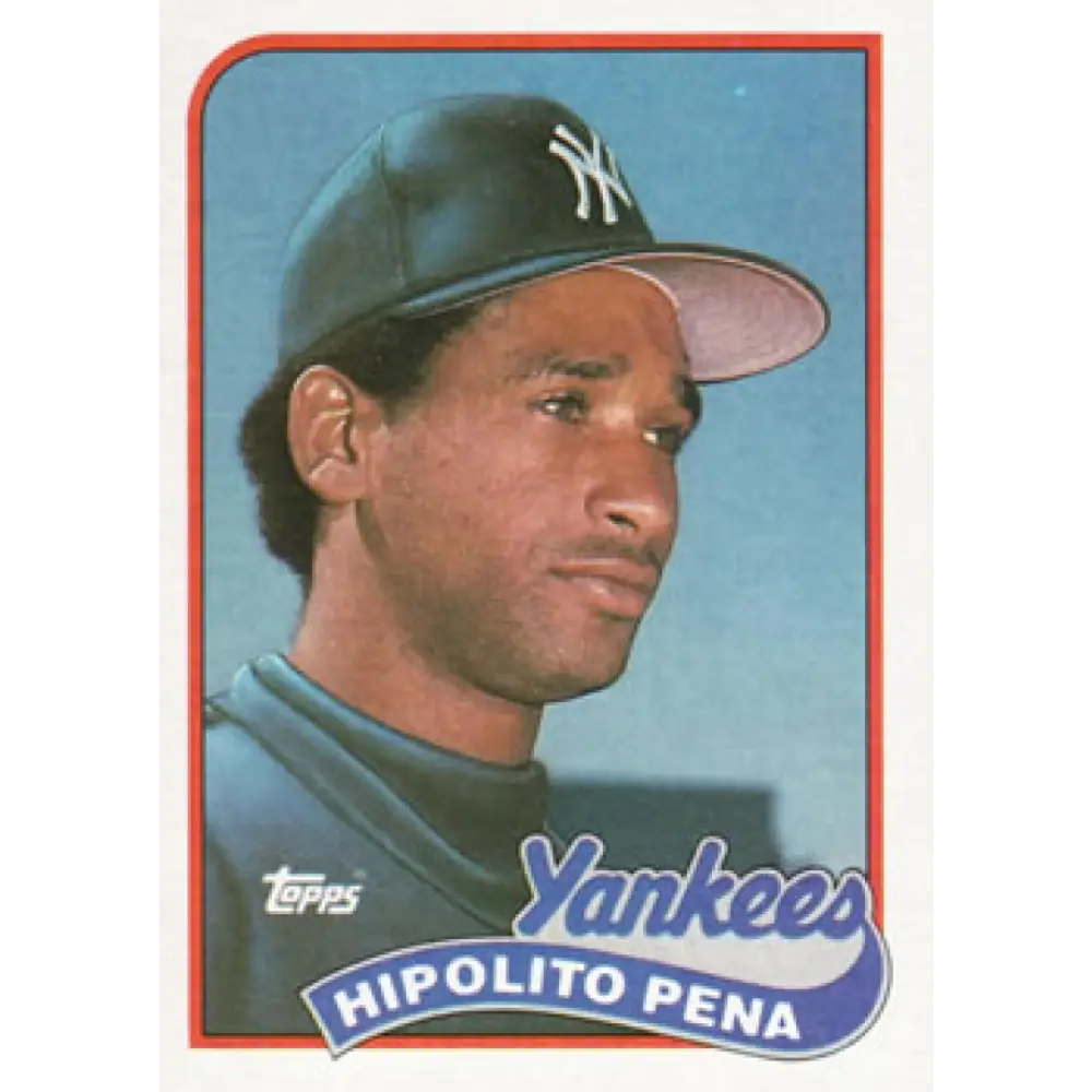 1989 Topps #109 Hipolito Pena NM-MT New York Yankees Baseball Card Image 1