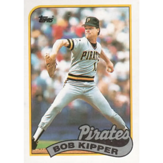 1989 Topps #114 Bob Kipper NM-MT Pittsburgh Pirates Baseball Card Image 1
