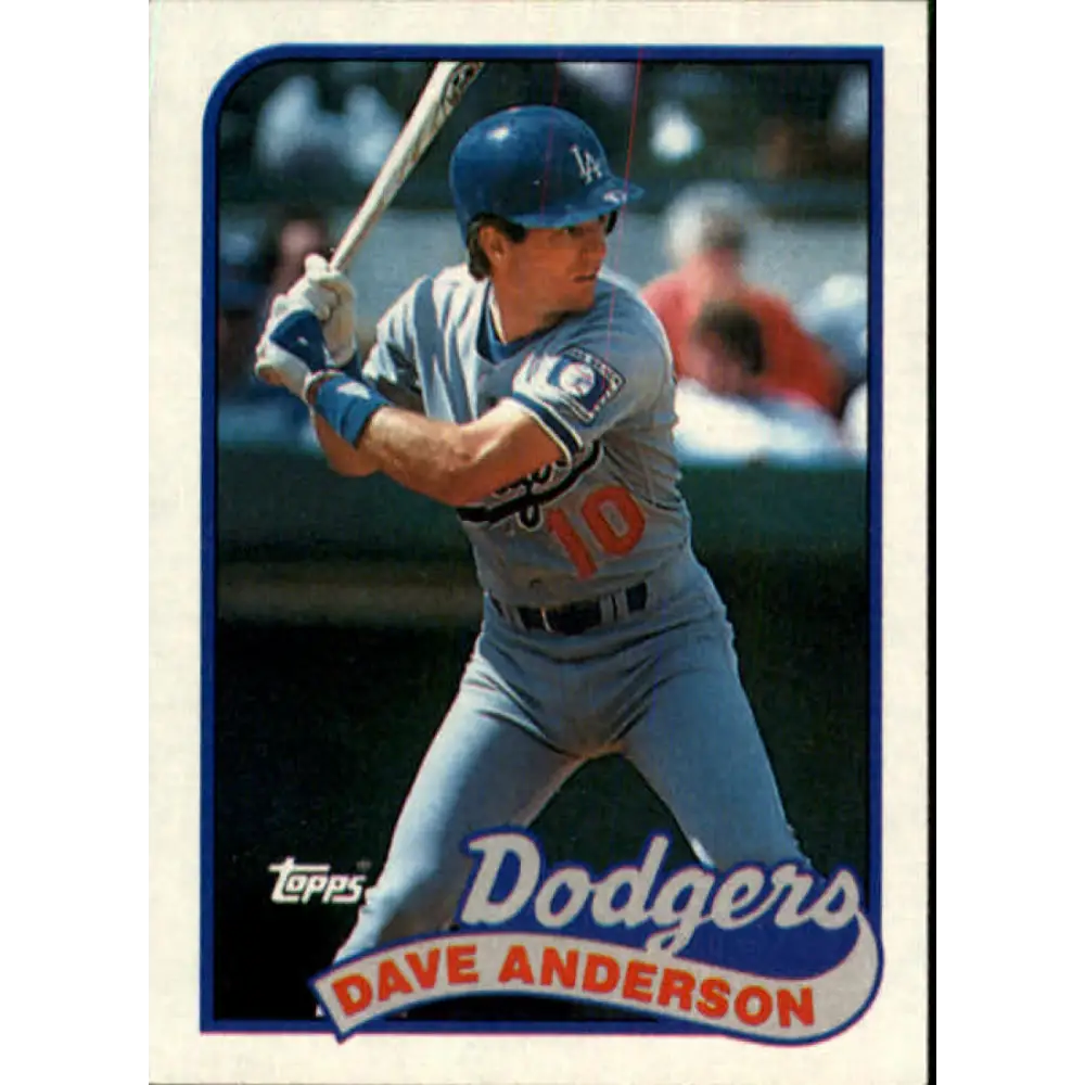 1989 Topps #117 Dave Anderson NM-MT Los Angeles Dodgers Baseball Card Image 1