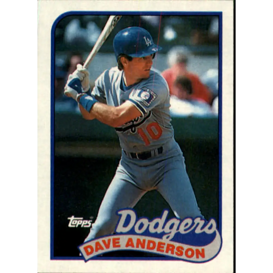 1989 Topps #117 Dave Anderson NM-MT Los Angeles Dodgers Baseball Card Image 1
