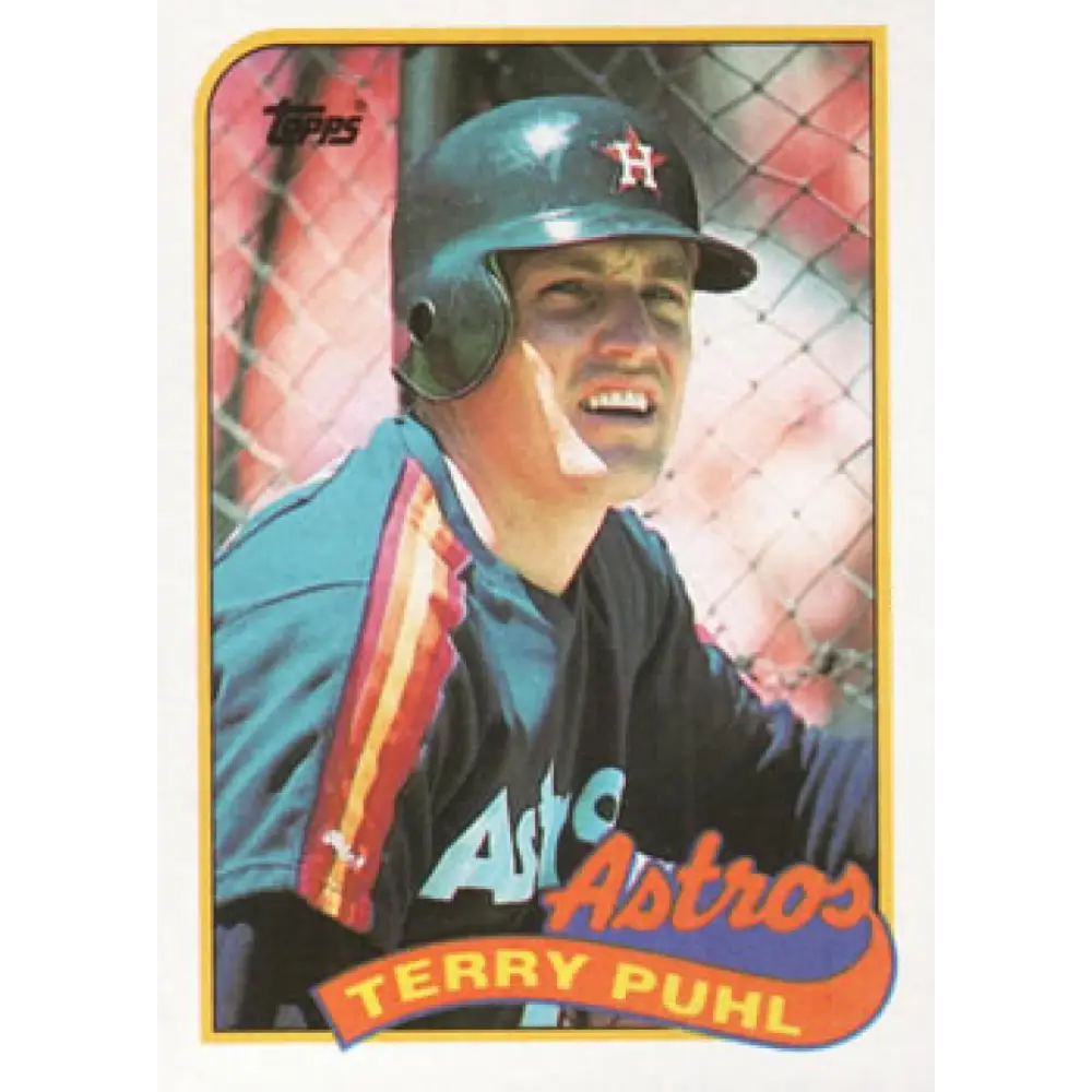 1989 Topps #119 Terry Puhl NM-MT Houston Astros Baseball Card Image 1