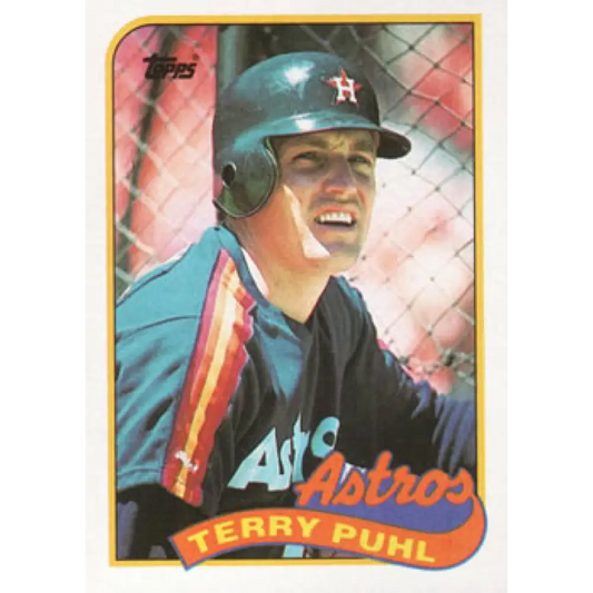 1989 Topps #119 Terry Puhl NM-MT Houston Astros Baseball Card Image 1