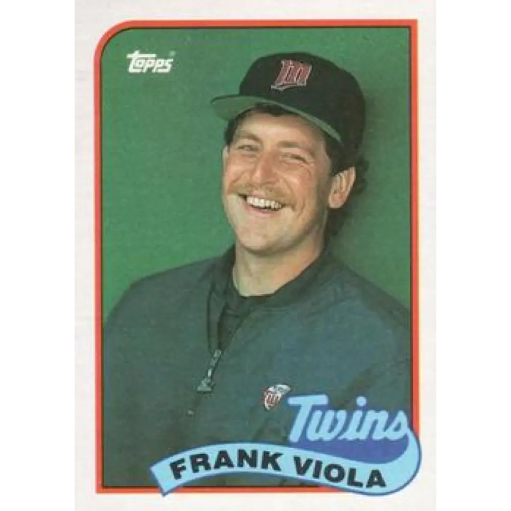 1989 Topps #120 Frank Viola NM-MT Minnesota Twins Baseball Card Image 1