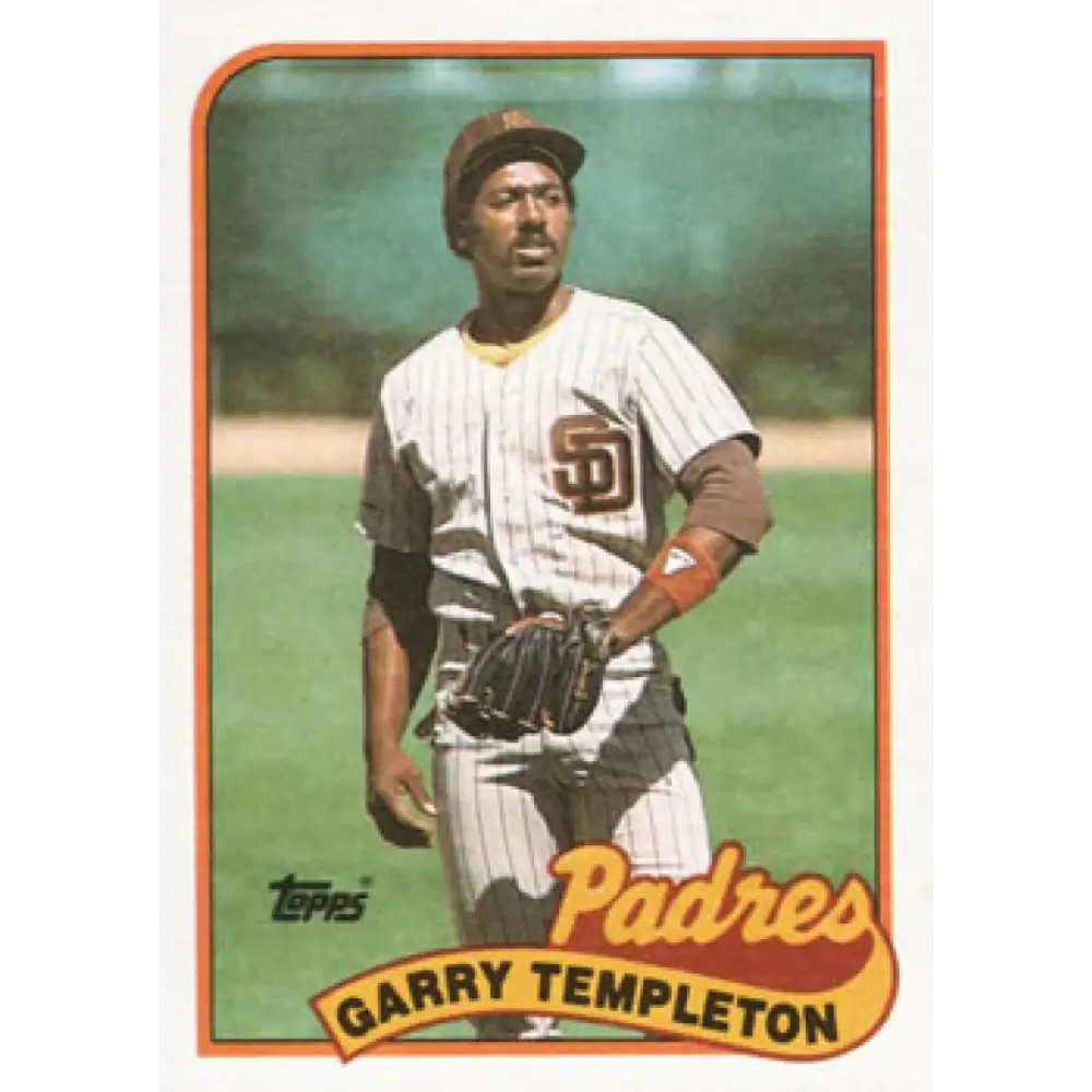 1989 Topps #121 Garry Templeton NM-MT San Diego Padres Baseball Card Image 1