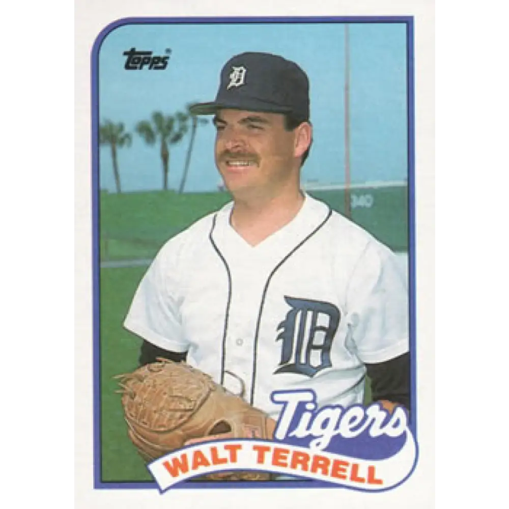 1989 Topps #127 Walt Terrell NM-MT Detroit Tigers Baseball Card Image 1