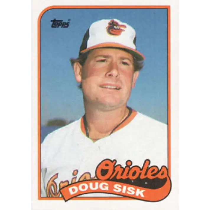 1989 Topps #13 Doug Sisk NM-MT Baltimore Orioles Baseball Card Image 1