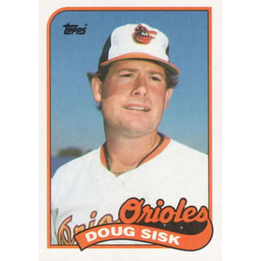 1989 Topps #13 Doug Sisk NM-MT Baltimore Orioles Baseball Card Image 1