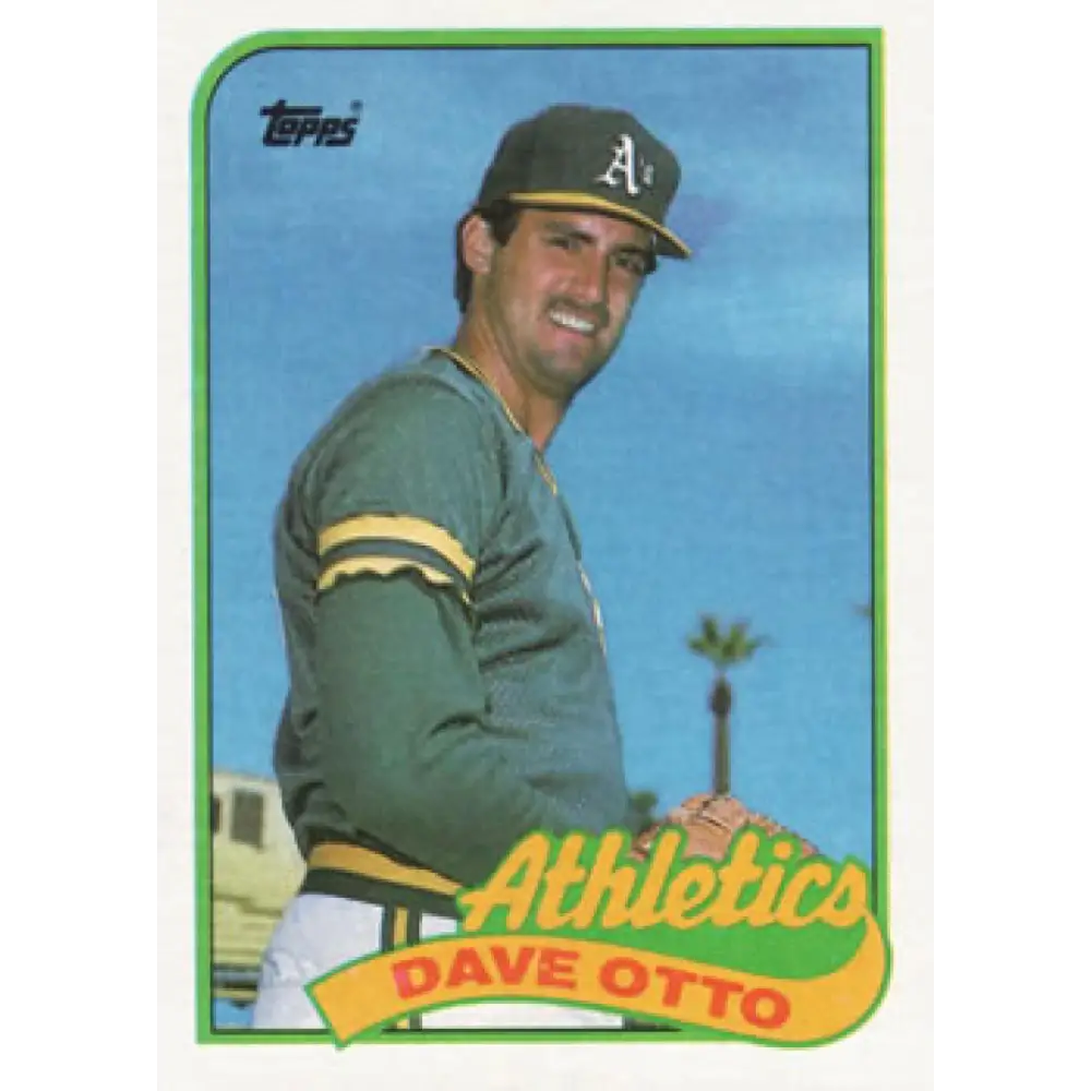1989 Topps #131 Dave Otto NM-MT Oakland Athletics Baseball Card Image 1