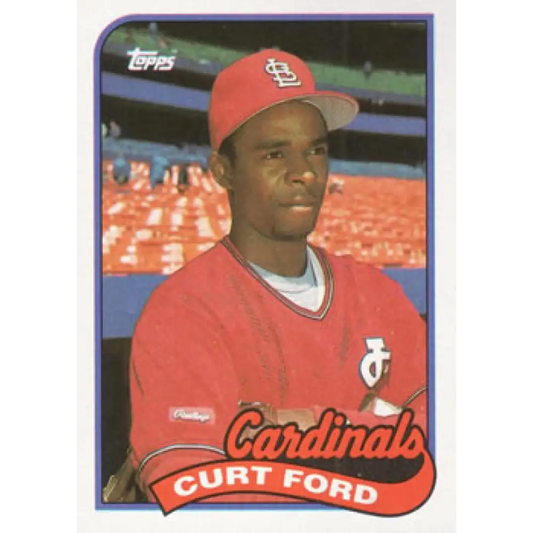 1989 Topps #132 Curt Ford NM-MT St. Louis Cardinals Baseball Card Image 1
