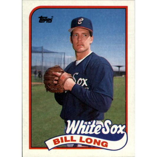 1989 Topps #133 Bill Long NM-MT Chicago White Sox Baseball Card Image 1