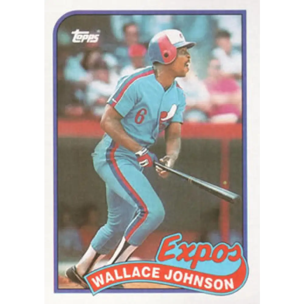1989 Topps #138 Wallace Johnson NM-MT Montreal Expos Baseball Card Image 1