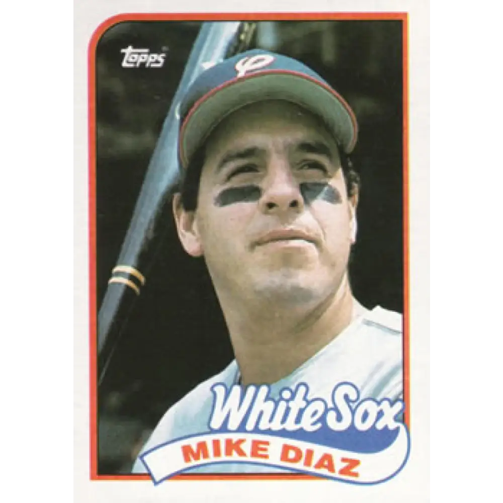 1989 Topps #142 Mike Diaz NM-MT Chicago White Sox Baseball Card Image 1