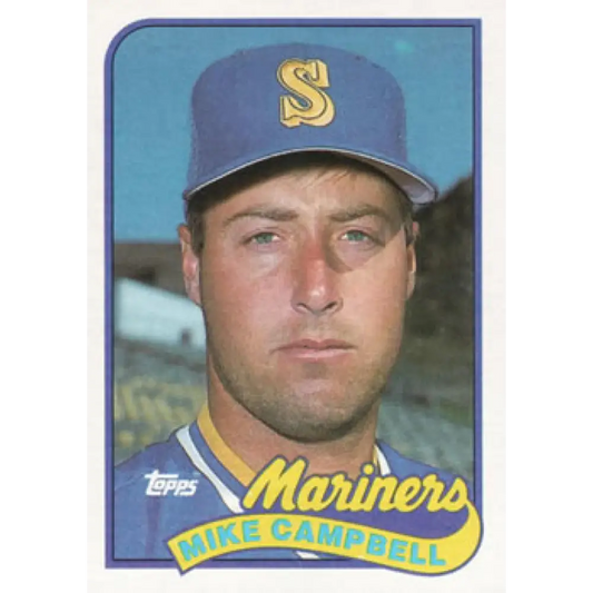 1989 Topps #143 Mike Campbell NM-MT Seattle Mariners Baseball Card Image 1