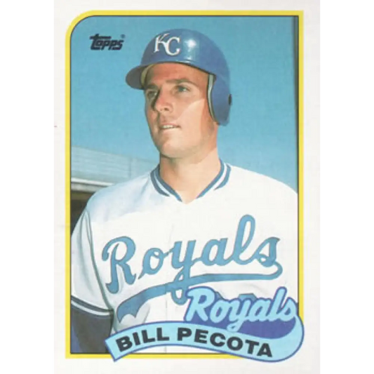 1989 Topps #148 Bill Pecota NM-MT Kansas City Royals Baseball Card Image 1