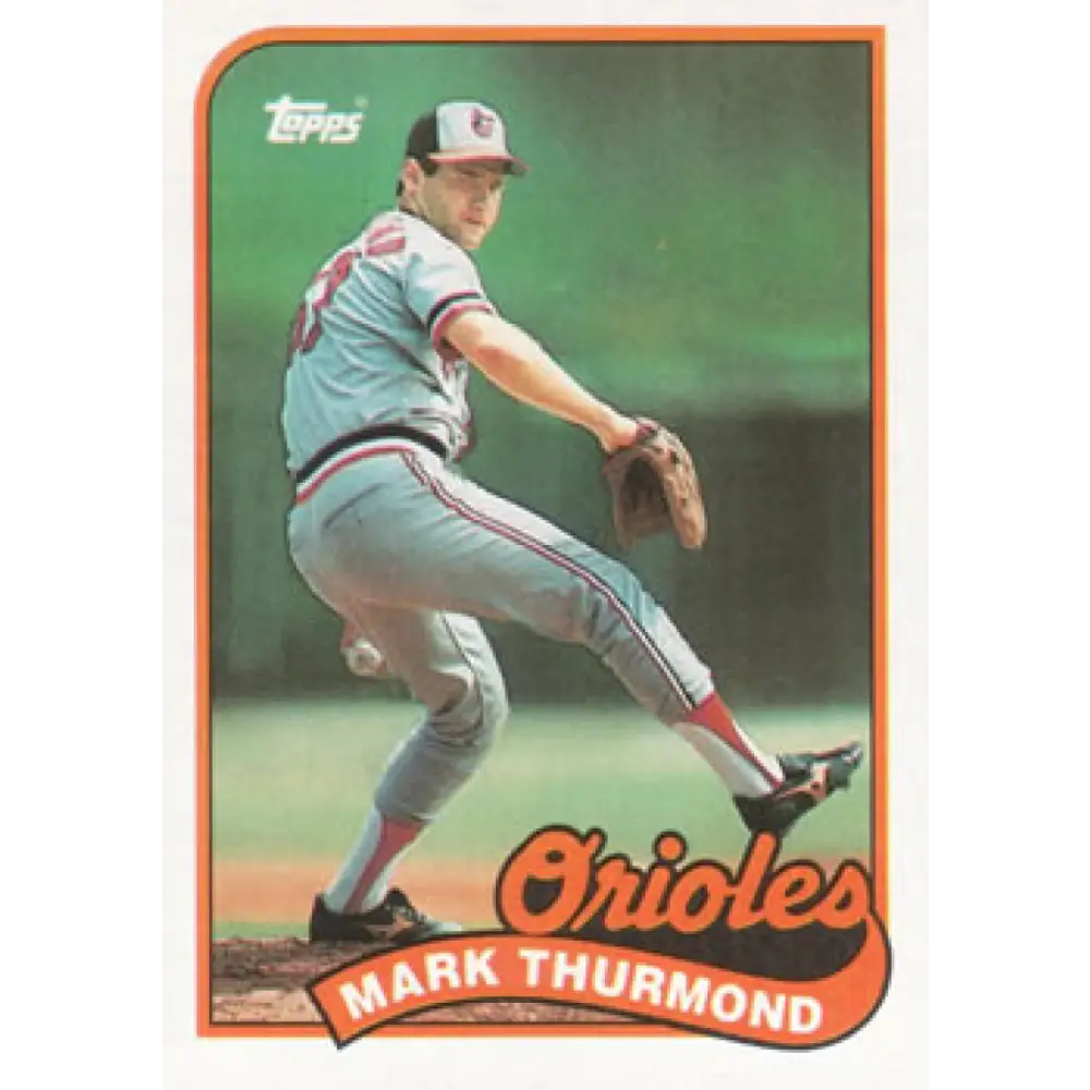 1989 Topps #152 Mark Thurmond NM-MT Baltimore Orioles Baseball Card Image 1