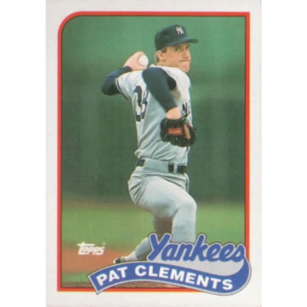 1989 Topps #159 Pat Clements NM-MT New York Yankees Baseball Card Image 1
