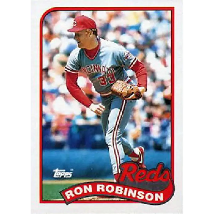 1989 Topps #16 Ron Robinson NM-MT Cincinnati Reds Baseball Card Image 1