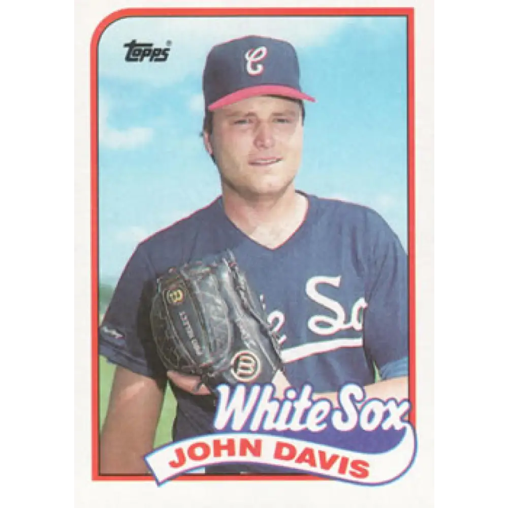 1989 Topps #162 John Davis NM-MT Chicago White Sox Baseball Card Image 1