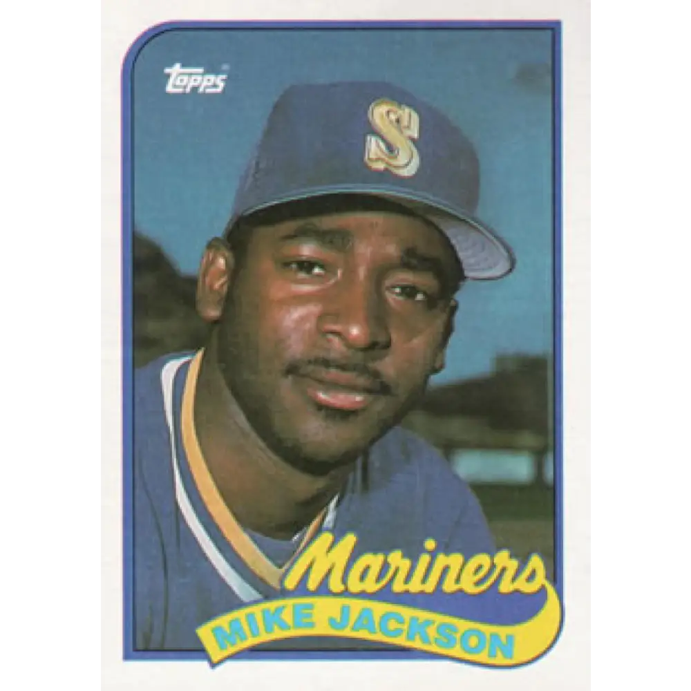 1989 Topps #169 Mike Jackson NM-MT Seattle Mariners Baseball Card Image 1