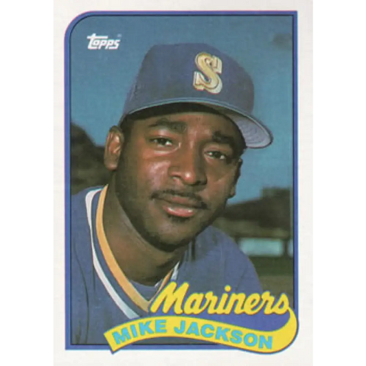 1989 Topps #169 Mike Jackson NM-MT Seattle Mariners Baseball Card Image 1