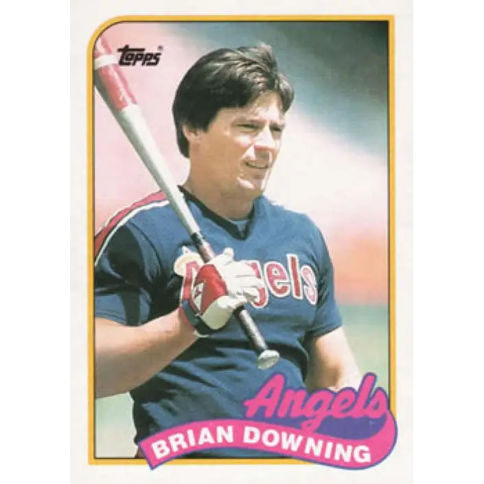 1989 Topps #17 Brian Downing NM-MT California Angels Baseball Card Image 1