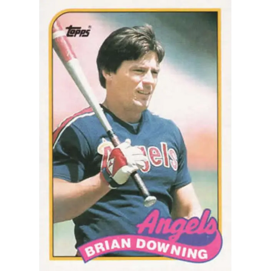 1989 Topps #17 Brian Downing NM-MT California Angels Baseball Card Image 1