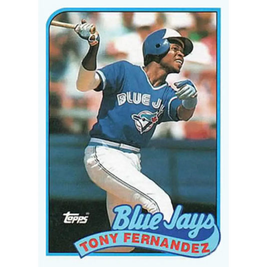 1989 Topps #170 Tony Fernandez NM-MT Toronto Blue Jays Baseball Card Image 1