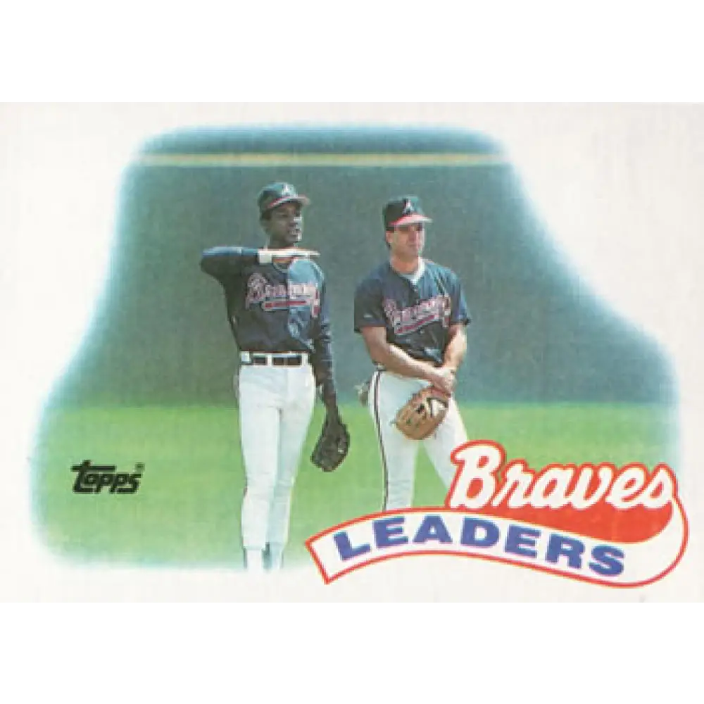 1989 Topps #171 Andres Thomas Atlanta Braves TL NM-MT Atlanta Braves Baseball Card Image 1